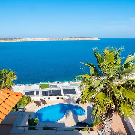 Palma - Sunset Sea Views With Pool, Jacuzzi, Sauna And Games Vilă Mellieħa
